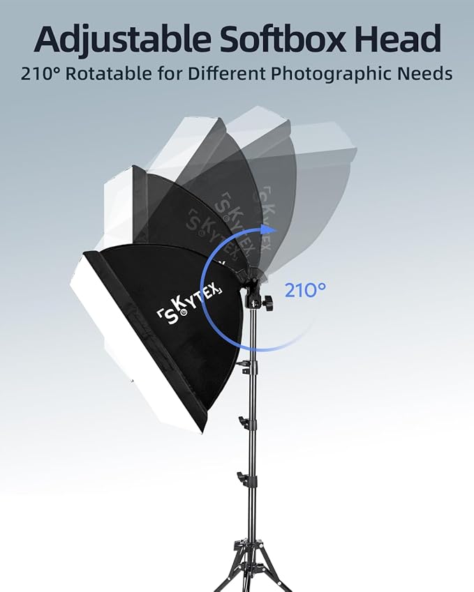 Softbox Lighting Kit 16x16in Soft Box 1Pack Upgrade 135W 2700-6400K 100V-240V E27 LEDBulb Continuous Photography Lighting,Photo Studio Light Equipment for Camera Shooting Video Recording