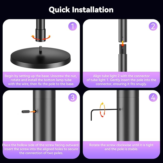 RGB LED Corner Floor Lamp, Music Sync, App Remote, Ambient Lighting | 16 million DIY changing colors create ambient lighting for bedrooms, living rooms and gaming spaces.