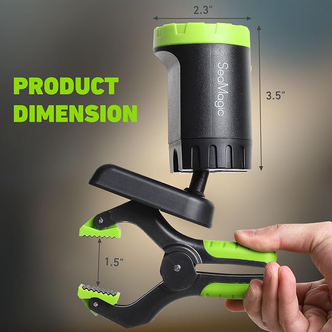 4-Pack Rechargeable LED Clamp Work Light, Magnetic Base & Clamp | 360°Adjustable Spotlight, Clip Light for Garage, BBQ, Car Repair, Household & Emergency Use