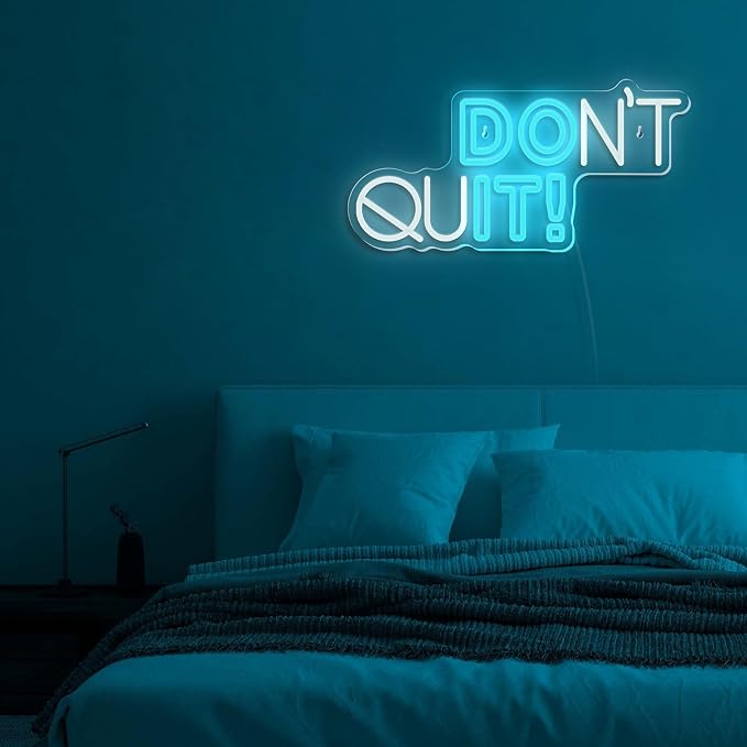 Don't Quit Neon Signs, DO IT Neon Lights for Home Gym Decor, Dimmable LED Neon Lights Sign for Office, Gym, Man Cave, Gamer Room Decor