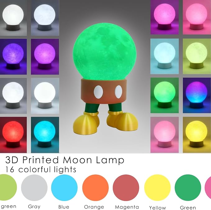 Magical Moon lamp - Enchanting Night Light for Kids & Soothing Moons Decor - Perfect Moon Light Gift with 3D Lunar Glow (Old World)