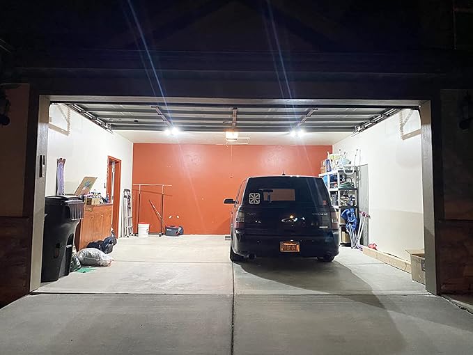 Garage Lights Led, Deformable Design with Adjustable Panels,150W 15000LM 6500K E26/E27 Screw Base, Super Bright Shop Lighting, 2 Pack