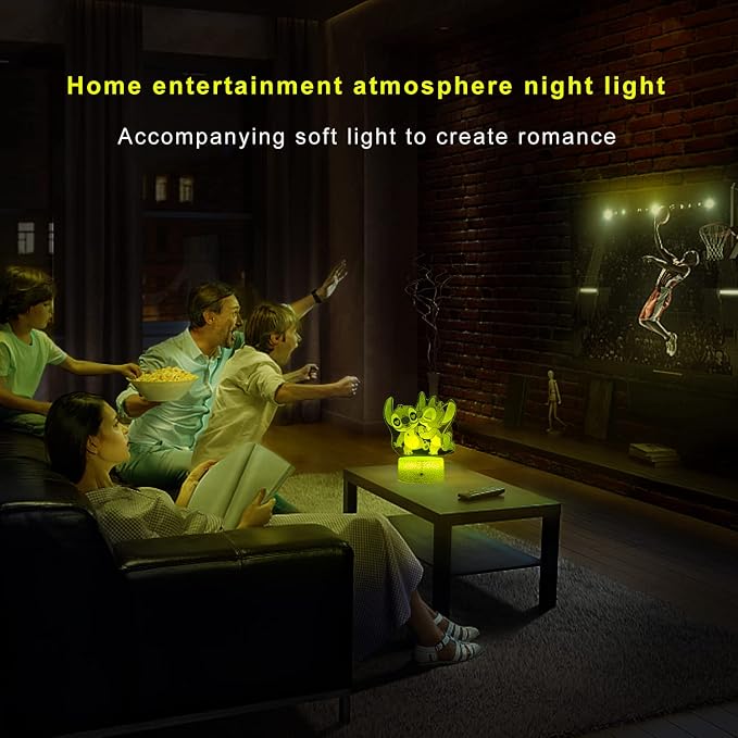 Gifts for Girls Cool Night Light with Touch & Remote Timer | 7 Colors Changing Dimmable Cool Room Decor Bedside Lamp, Cute Lamp for Boys Girls in Bedroom Living Room