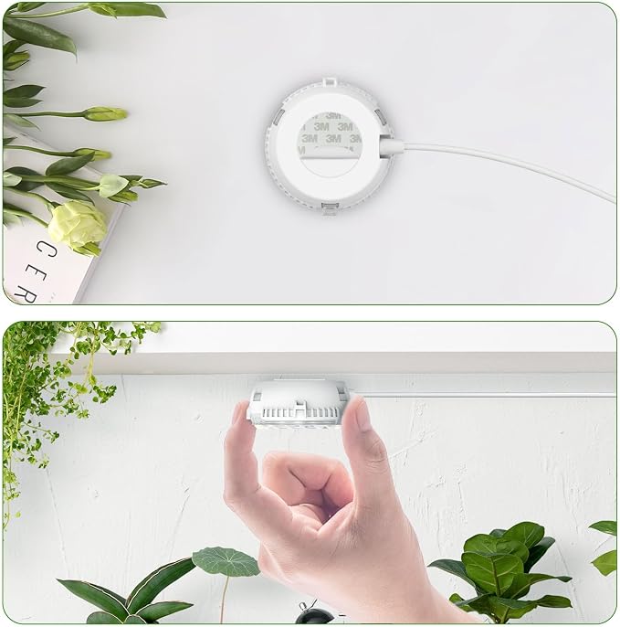 Puck Grow Lights for Indoor Plants, Dual 5W Heads | Two adjustable 5W LED heads provide targeted light for one or more small plants;4000K full-spectrum