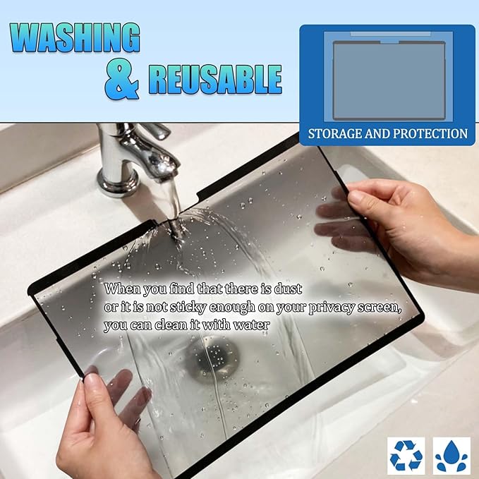 Privacy Screen for Microsoft Surface Pro 11,10, X,9, 8 - Privacy Screen Protector Surface Pro 11,10, X,9, 8 Screen Protector - Fully Removable,Easy to Install,Reusable,No Bubbles Screen Protector