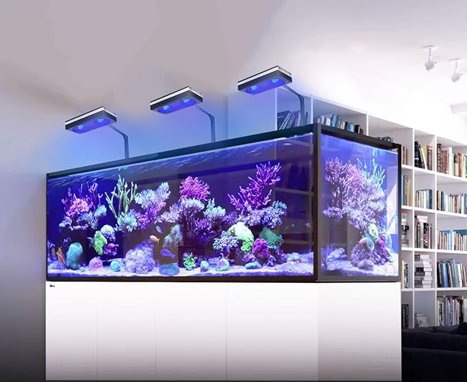 PopBloom RL180 Full Spectrum Reef Light WiFi Marine Reef LED Aquarium Light Saltwater Aquarium Fish Tank Lamp (180W WiFi White)
