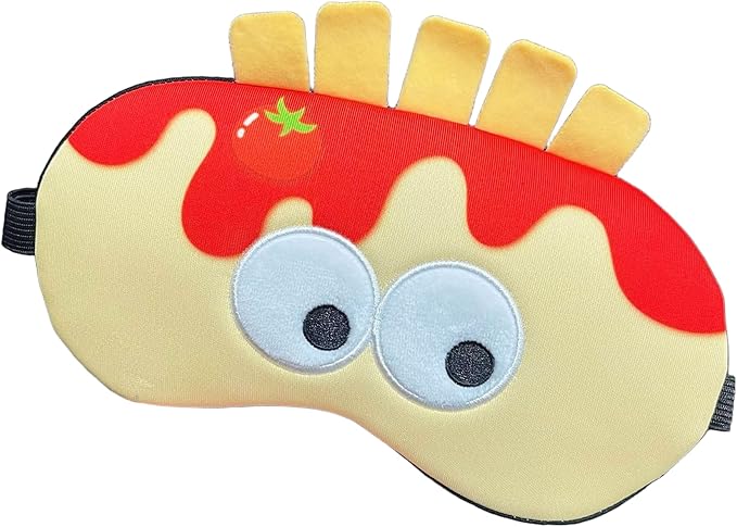 PERFECTSIGHT Cute Sleep Eye Masks (French Fries)