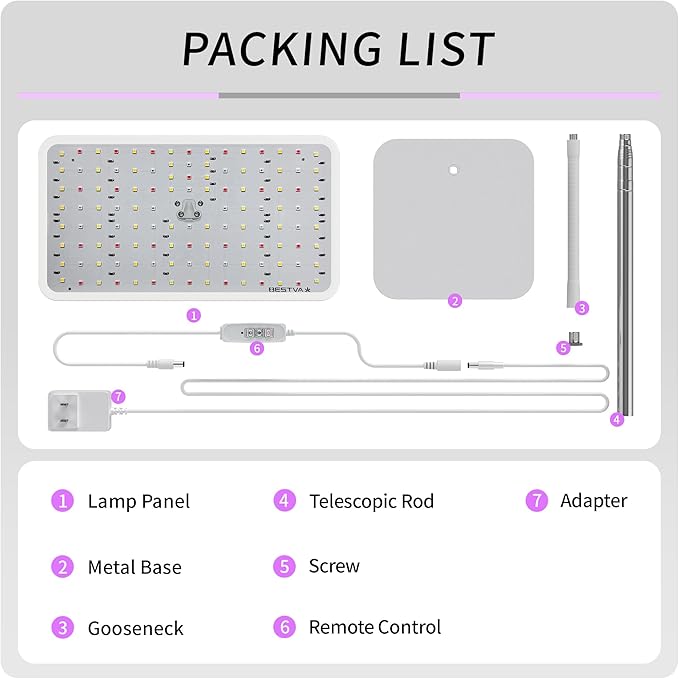 18W Grow Lights for Indoor Plants with Stand, Full Spectrum LED Plant Light for Indoor Plants,12-59 Inches Height Adjustable Growing Lamp with Auto On/Off Timer 4H/8H/12H, 4 Dimmable Brightnes | 120 LEDs Full Spectrum Plants Growing Light, 12-60" Heigh...