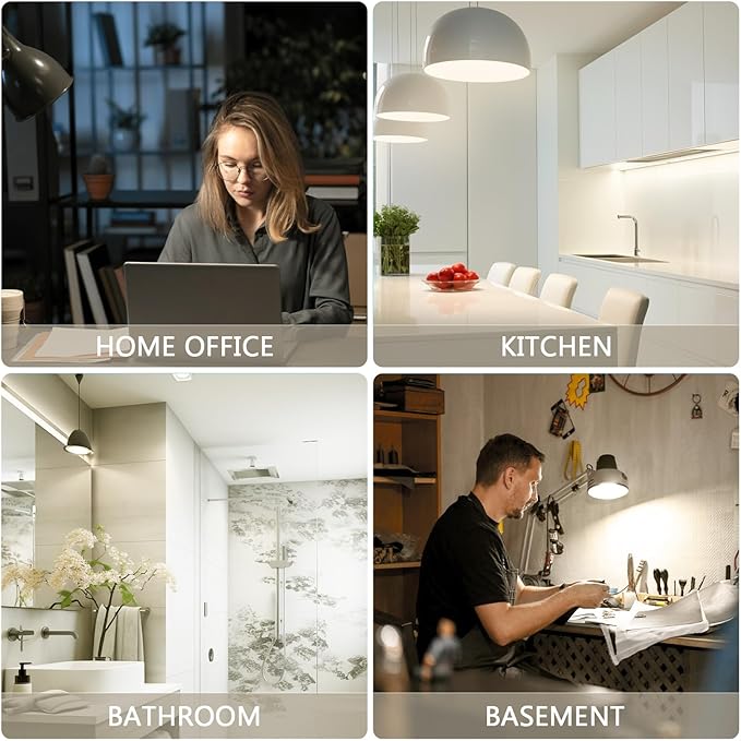 DAYBETTER BR30 LED Bulb Indoor Flood Light Bulbs, 65W Equivalent Dimmable LED Bulbs, 4000K Neutral White, 850 Lumens E26 Base, Recessed Can Bulb for Living Room Bedroom Dining Room Bathroom, 6 Pack