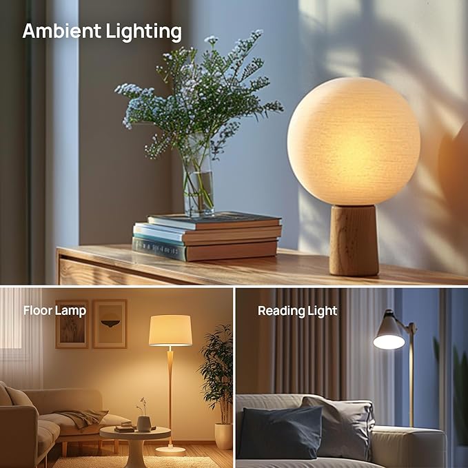 Linkind A19 LED Light Bulb, 75W Equivalent, 11.5W 2700K Soft White, 1100 Lumens Non-Dimmable LED Bulb, E26 Standard Base, Energy Efficient UL Listed, 6 Pack Led Lights for Bedroom Home Office