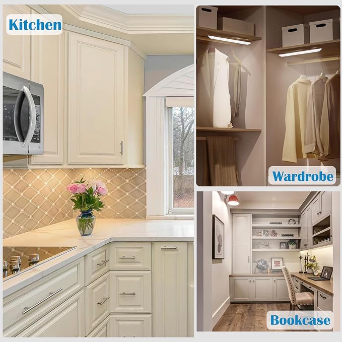 24inch 18w 1237lm Hardwired Under Cabinet Lights, 5CCT 2700K-5000K, CRI 92+, R9 90+, UGR Lower Than 16, LED Dimmable Under Counter Lighting for Kitchen