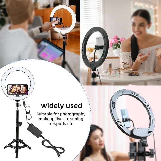 15V Power Cord Compatible with Neewer 14 Inches & 18 Inches Ring Light Compatible with Neewer Photo Studio Ring Light NW-150480D2 DC15V 5A 4.8A Power Supply AC Adapter