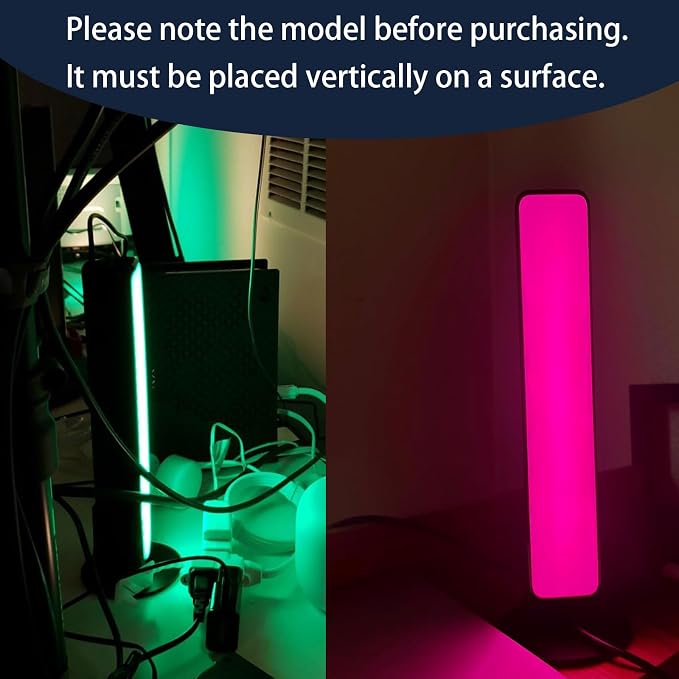 2PCS Vertical Light Holder Fit for Govee H6056 LED Light Bars & Base Bracket Kit for Monitor/TV Back (Light Bars Not Included)