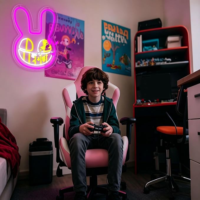 AHlove Circus Neon Sign for Wall Decor,LED Neon Lights for Game Room、Man Cave,Birthday、Christmas Gifts for Teen Boys and Girls
