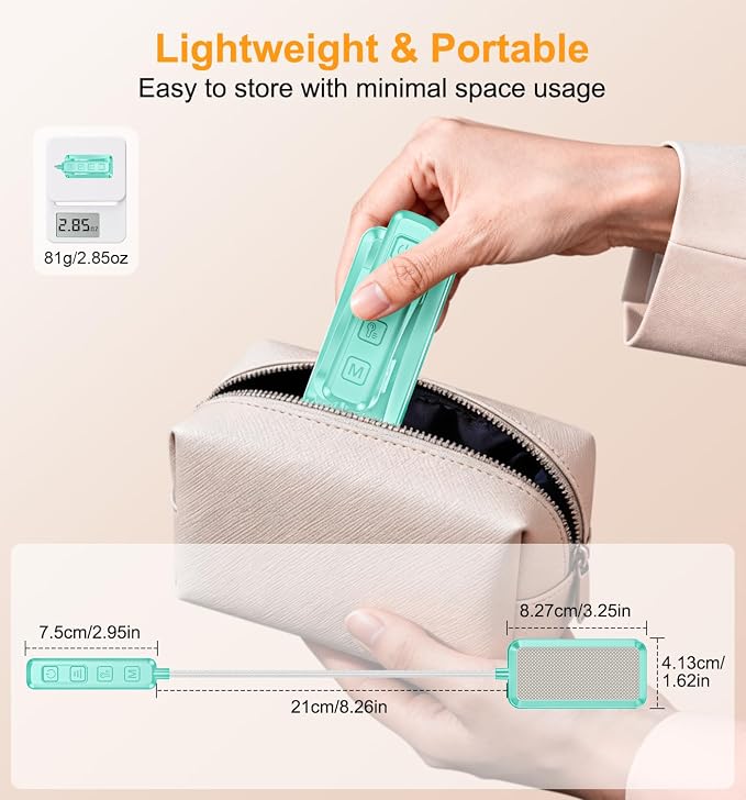 Gritin 2026 Gen 2 Book Light for Reading- 30 Eye Caring Full Spectrum LED | 5 Colors & 5 Brightness, Adjustable Wide/Narrow Beam, Upgrade 1500mAh Long-Lasting Rechargeable Clip on Light-Blue
