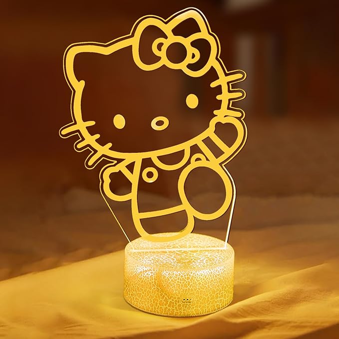 16 Colors Cartoon Night Light, Anime Character Change Decor Lamp with Remote, Dim, Timer, Fans Kids Gifts for Christmas Birthday Boys Girls