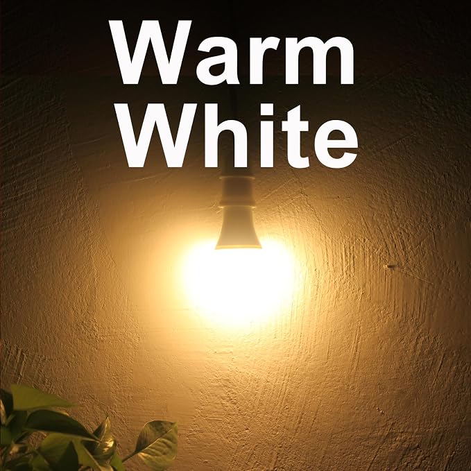 Qualilux MR16 GU10 Dusk to Dawn Light Bulbs, Warm White 3000K, 50W Equivalent, 500LM, Auto On/Off Light Sensor Bulb, Non-dimmable, LED 6W 4 Pack, HQ-H044