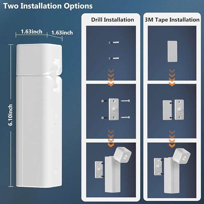 Rechargeable Battery Operated Wall Lights, Portable Cordless Wall Sconces | Dimmable, Drill&3M Tape Installation, 4000mAh, Adjustable Angle, LED Bedside Reading Lamps for Living Room Bedroom, 2 Pack