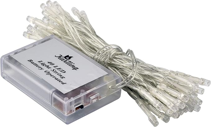 Karlling Battery Operated Warm White 40 LED Fairy Light String Xmas Party Decoration