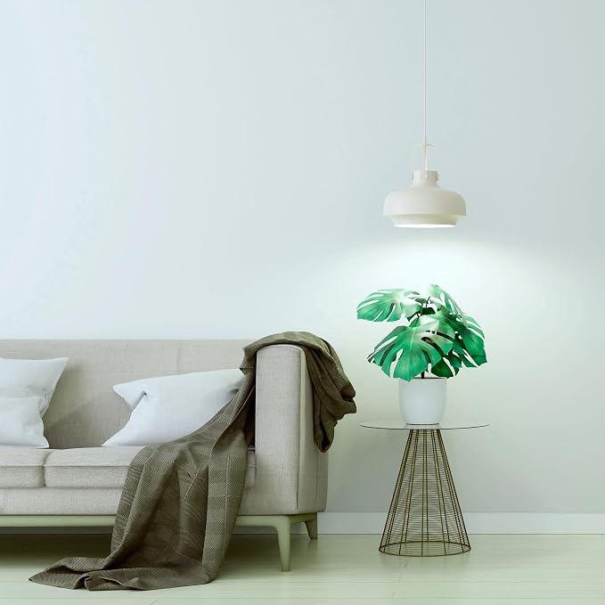 GE Grow Lights for Indoor Plants, A19 LED Light Bulbs for Seeds and Greens with Balanced Light Spectrum, White Indoor Plant Light, 25,000 Hours Lifespan, 16 PPF, 4 Pack (Packaging May Vary)