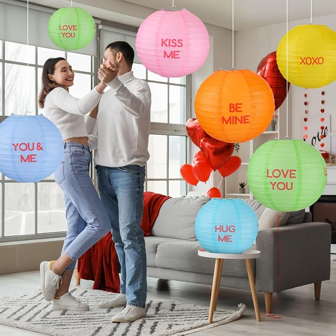 12 Pcs 10 Inch Hanging Paper Lanterns Party Decorations Pastel Classroom Decor for Birthday Back to School Party Decoration for Classrooms Wedding Birthday Ceilings(Fresh Color,Lovely)
