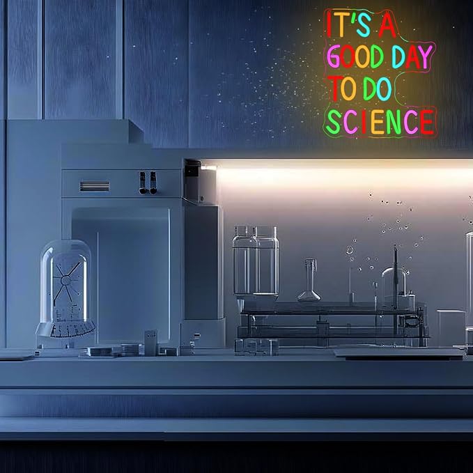 It's A Good Day To Do Science Neon Sign for Wall Decor Science Neon Light Classroom LED Sign Laboratory Neon Light Sign for Classroom Science Lab Bar Home shop Decoration