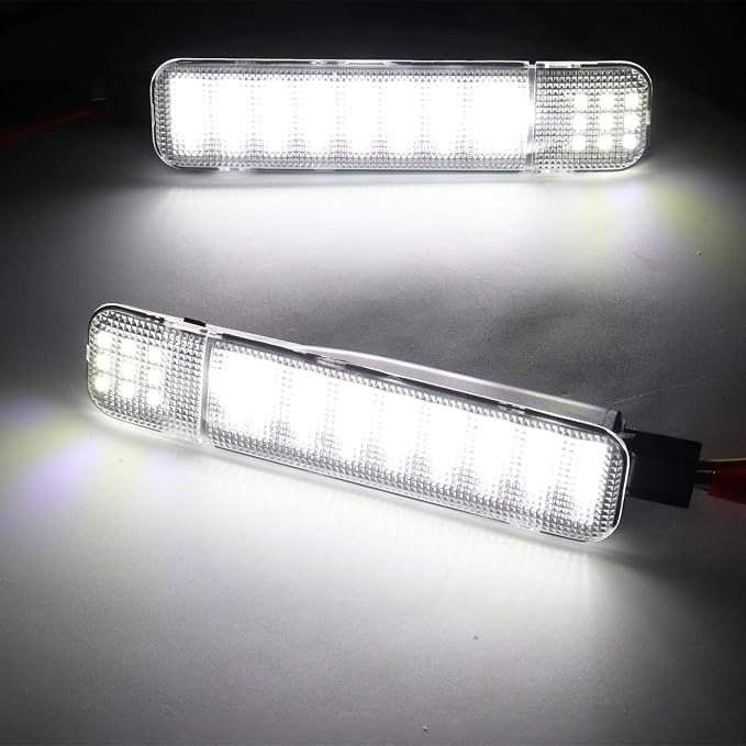 LED Side Door Panel Courtesy Lights Fit for Chevy Sierra GMC C/K | Fit for Yukon Silverado 1500 2500 3500 Avalanche, Suburban, Hum-mer H2 Car Interior Panel Lighting,4 Pcs