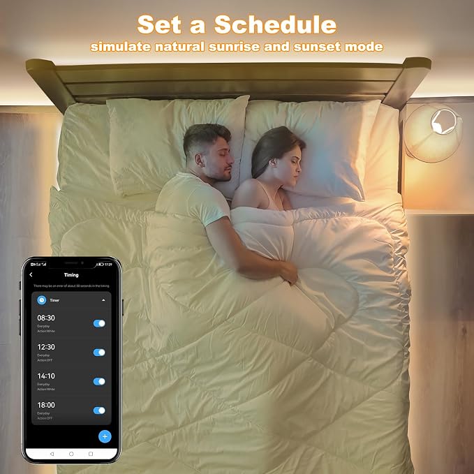 Tatazone WiFi Smart White COB Led Strip Light with Remote | 16.4ft, 3000K, Work with Alexa and Google, Timer, Group Control, Dimmable Warm White for Cabinet, Room, Kitchen, Shelf