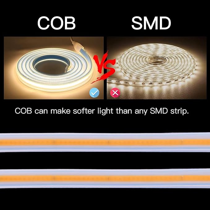 AC 110v LED Strip Lights 16.4 Foot 120 Volt Waterproof Rope Light | Cuttable Under Cabinet Lighting White 6000K 5 Meter Flexible Outdoor Strip Lighting for Bedroom Kitchen Living Room