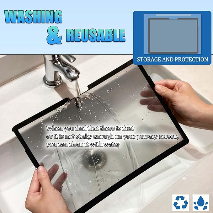 Privacy Screen for Microsoft Surface Pro 7,6, 5,4 - Privacy Screen Protector Surface Pro 7,6, 5,4 Screen Protector - Fully Removable,Easy to Install,Reusable,No Bubbles Screen Protector