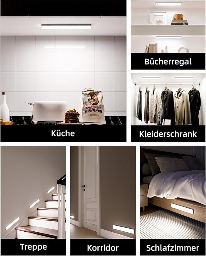 EZVALO 3-Pack Under Cabinet Lighting with Charging Station, 2000mAh Rechargeable Wireless Motion Sensor Lights, 3 Color Temps, Dimmable, Timer, Magnetic, with Remote Control for Kitchen, Closet