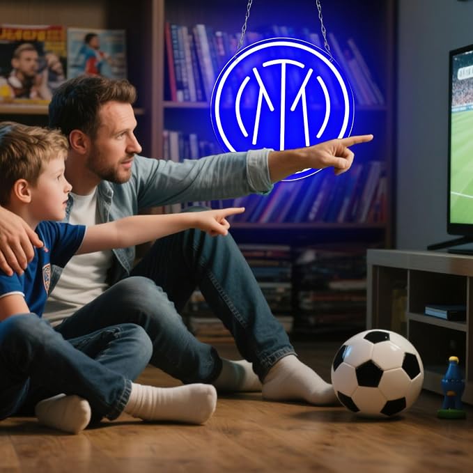 AHlove Football Team Neon Sign for Wall Decor,LED Neon Lights for Game Room、Man Cave,Birthday、Christmas Gifts for Teen Boys and Girls