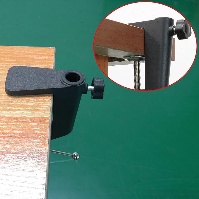 Black C-Clamp Cantilever Bracket Clamp Holder Desk Lamp Clip Fittings Base Hose DIY Swing Arm Lighting Accessory Metal Clamp