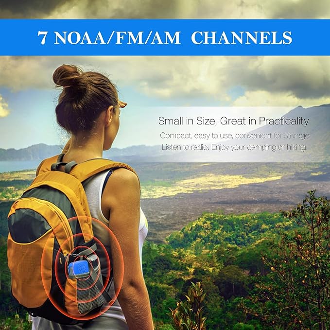 RunningSnail Hand Crank Radio with LED Flashlight, for Power Outage | AM FM NOAA Emergency Weather Radio,2000mAh Phone Charger,Hand Cranked,Solar Panel