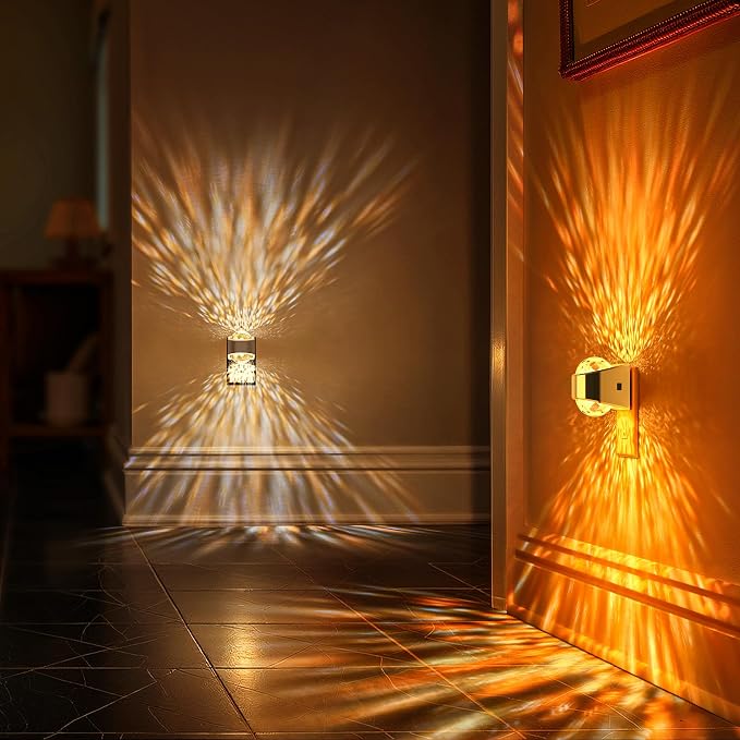 Night Light Plug into Wall, Color Changing Night Light for Kids | 3CCT Diamond Design Nightlight Projector, Dusk to Dawn Sensor for Nursery Bathroom Bedroom Gaming Room Decor Gift