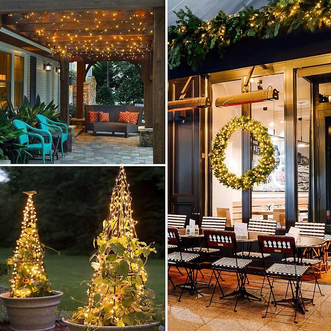 JMEXSUSS 2 Pack Fairy Lights Battery Operated with Remote, Warm White | Total 400LED 132ft String Lights, Twinkle Fairy Lights for Bedroom, Classroom, Dorm, Tree, Party, Patio, Indoor Outdoor Decor