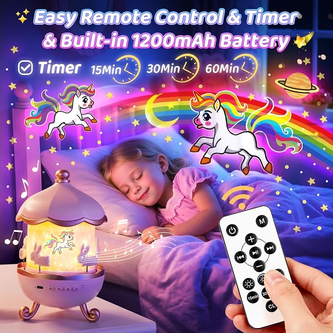 Sensory Toys for Kids with Autism, 15 Soothing Sounds+15 Films+ 315 Colors Night Light Projector, 360°+Easy Remote Control+Rechargeable Sensory lamp, Musical Sensory Toys for Sensory Room Must Haves