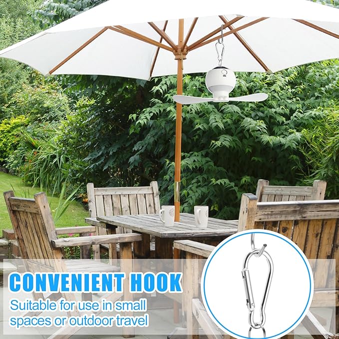 2 Sets Camping Fan with Star Projector 3 in 1 Rechargeable Ceiling Fan with LED Lantern Portable Tent Fans for Camping Hanging with Remote Control Outdoor Camping RV Essentials Indoor Decor
