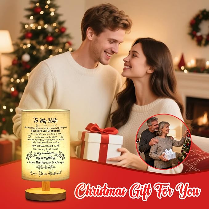 WSYEAR Gifts for Wife from Husband LED Table Lamp Romantic Wedding Anniversary I Love You Gifts for Women Her Best Wife Birthday Gift Ideas to My Wife Presents