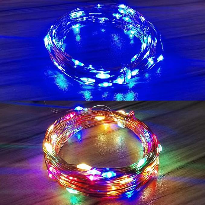 9ft 30 LED USB String Lights - Silver Wire Fairy Lights for Wedding, Party, Christmas & Festival Decorations, Multi-Color