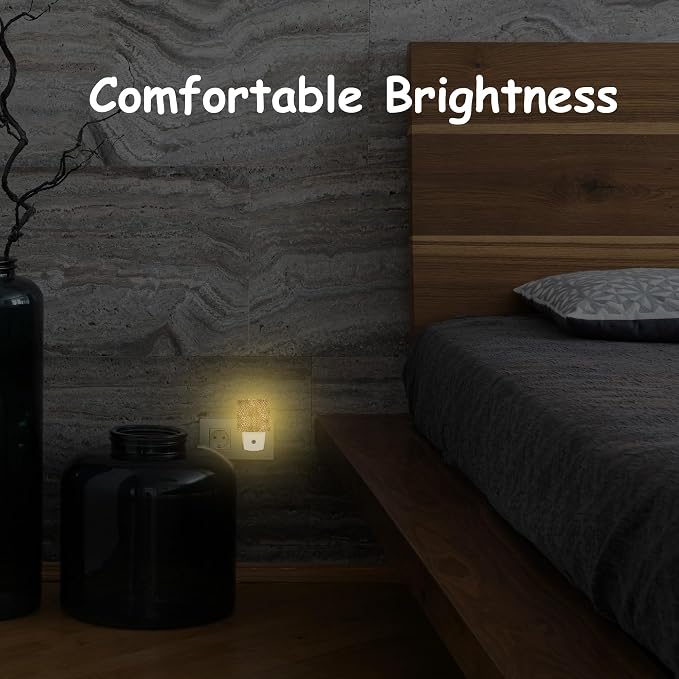 Plug Night Light,Leopard Skin Night Light Lamp Auto Sensor Energy Efficient Dusk to Dawn Lights for Girls Boys Women Room Decor,Hallway,Kitchen,Bathroom,Nursery,Stairs