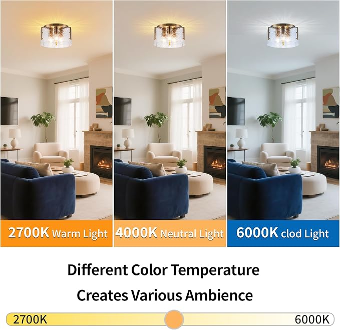 MAYNA Modern Gold Ceiling Light Fixture, 3-Light Hallway Light Fixtures Ceiling Mount, Dimmable Foyer Kitchen Lighting Fixtures for Bedroom Bathroom Dining Room Laundry Room Entryway