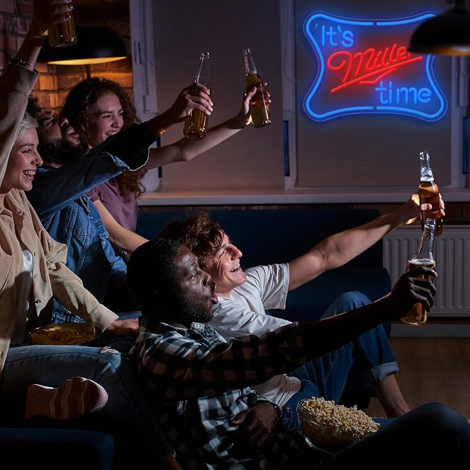 Bar Neon Signs for Wall Decor Dimmable Beer Led Neon Light Signs for Man Cave Home Party Pub Shop Beer Club Bedroom Neon Bar Sign Wall Art Decor