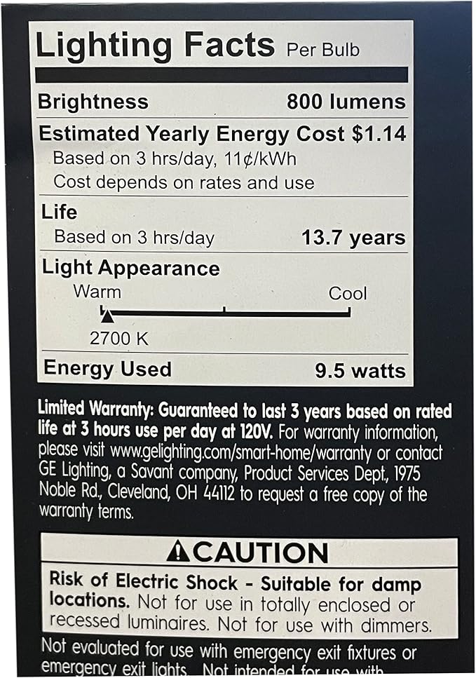 GE Lighting 93130121 GE 9.5W A19 Smart Bulb - Quantity 1