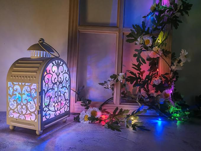 6 Pack Fairy Lights Battery Operated,Timer,2 Remotes,6.5ft 20LED Multicolor | LED Twinkle String Lights,Waterproof Silver Wire Firefly Lights, DIY Mason Jar Wedding Party Christmas Centerpiece Table Déco