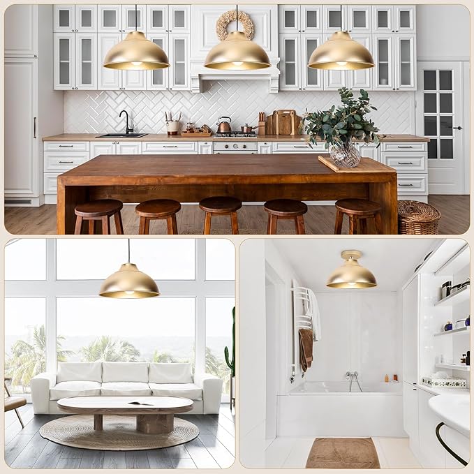 Gold Pendant Lights Kitchen Island,Hanging Pendant Light Fixtures,Kitchen Pendant Lighting Over Island