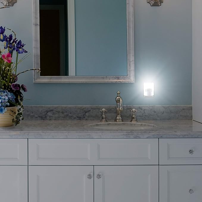 GE Ultra Brite Motion-Activated LED Light, 40 Lumens, Soft White, Night Light, Energy Efficient, Ideal for Hallway, Stairs, Kitchen, Garage, Utility Room, Laundry Room, White, 12201