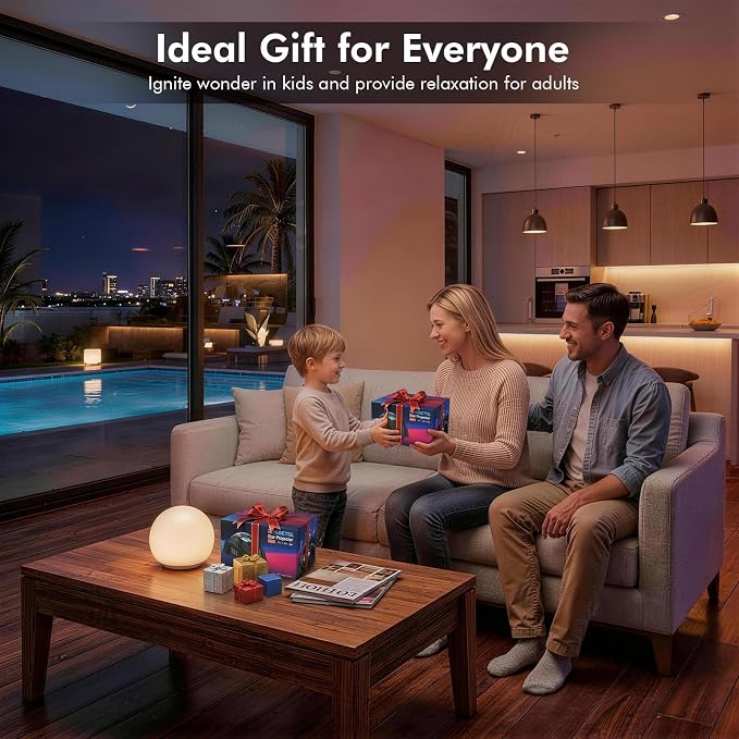 Rossetta Dual Lens Galaxy Star Aurora Projector Night Light for Bedroom | 58 Light Effects, White Noise, Bluetooth Speaker, Music Sync, Remote Control, Timer, Room Decor Gift for Kids Adults Teens