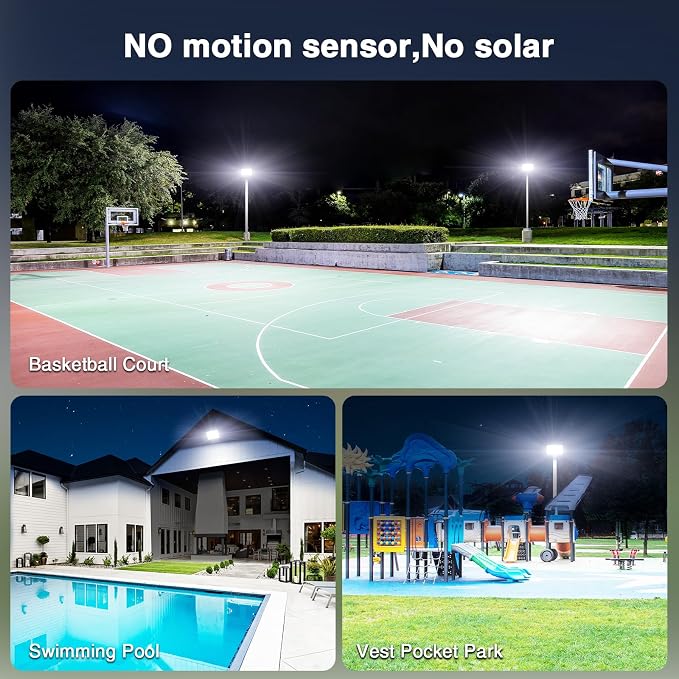 Onforu 120W Flood Lights Outdoor,12000lm Bright LED Work Light with Plug,Daylight White LED Flood Lighting, IP66 Waterproof Security Yard Lights for Yard Garage Stadium 2 Pack