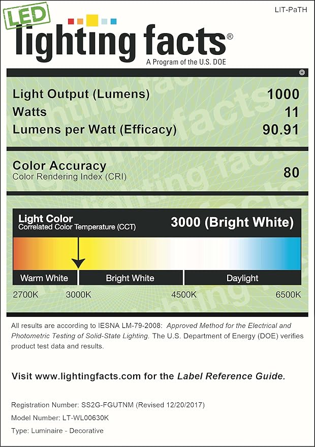 Outdoor Wall Light Fixture, Rustproof Aluminum, Glass | LED Large Exterior Porch Light Wall Sconce Lantern for House, Patio, Garage, Waterproof, 11W 1000 Lumen, 3000K, White
